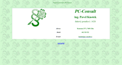 Desktop Screenshot of pc-consult.cz