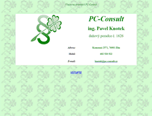 Tablet Screenshot of pc-consult.cz